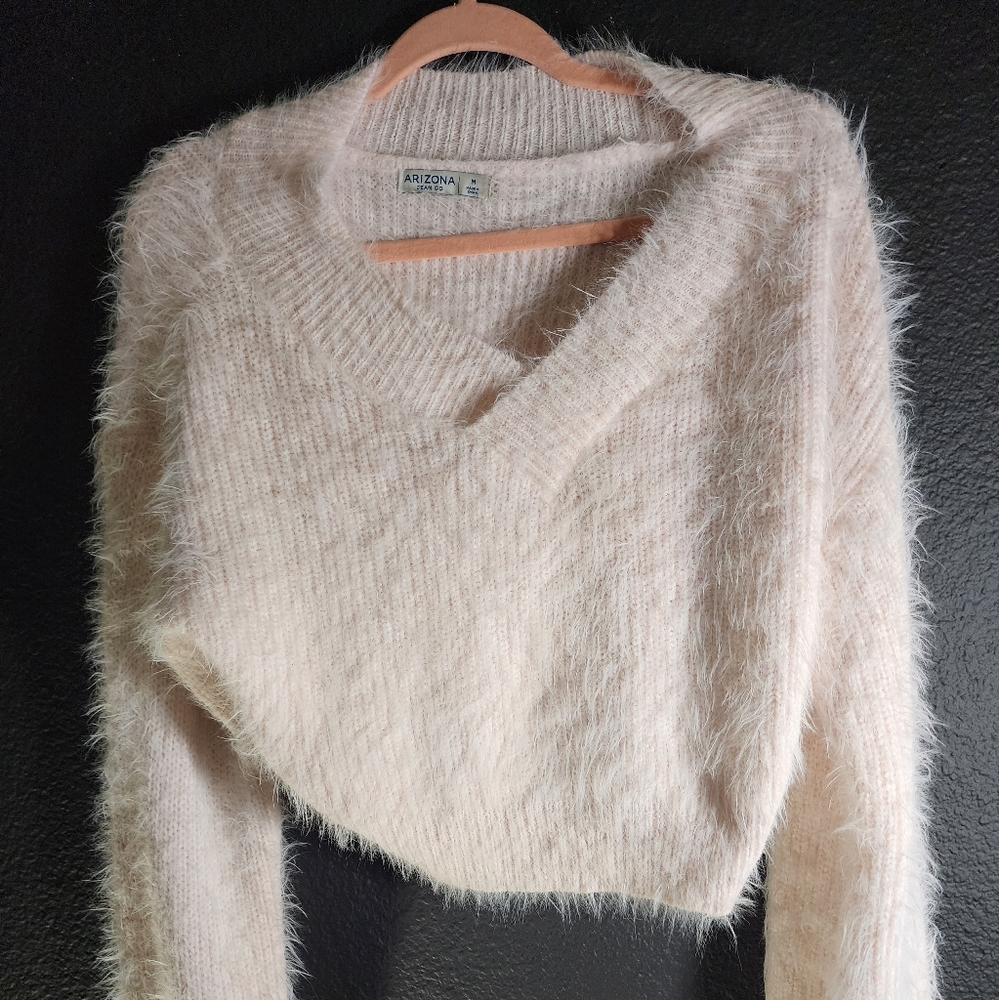 Light Pink fur sweater Medium